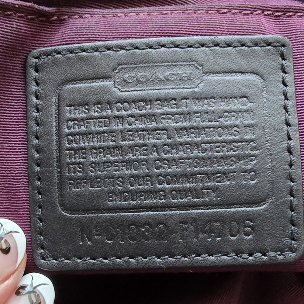 Coach Zoe Large Graphite Hobo with Convertible Crossbody Strap (14706) - Picture 6 of 8